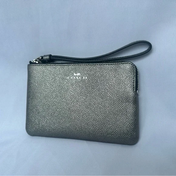Coach Silver Wristlet - Picture 1 of 11